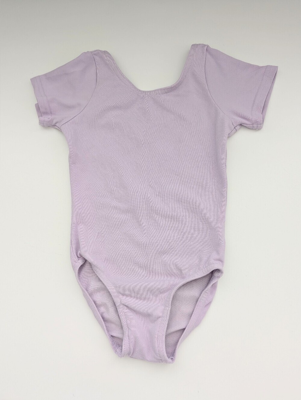 Mondor Girls' (6X-7) Mauve Short-Sleeve Dance/Ballet One-Piece Leotard/Bodysuit
